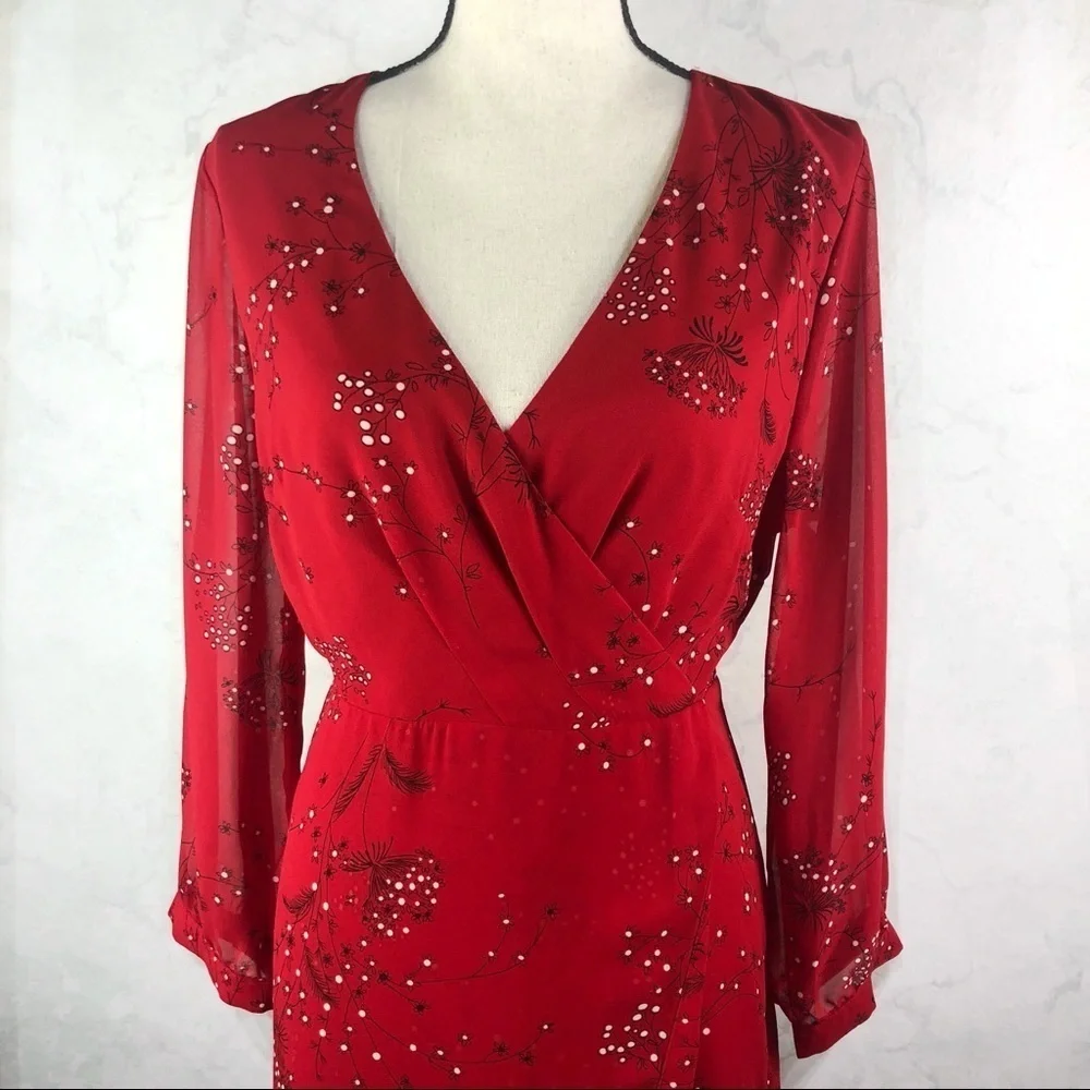 Madewell red floral